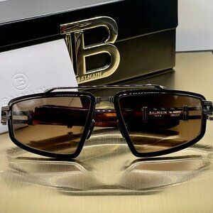 Balmain Titan Geometric Sunglasses